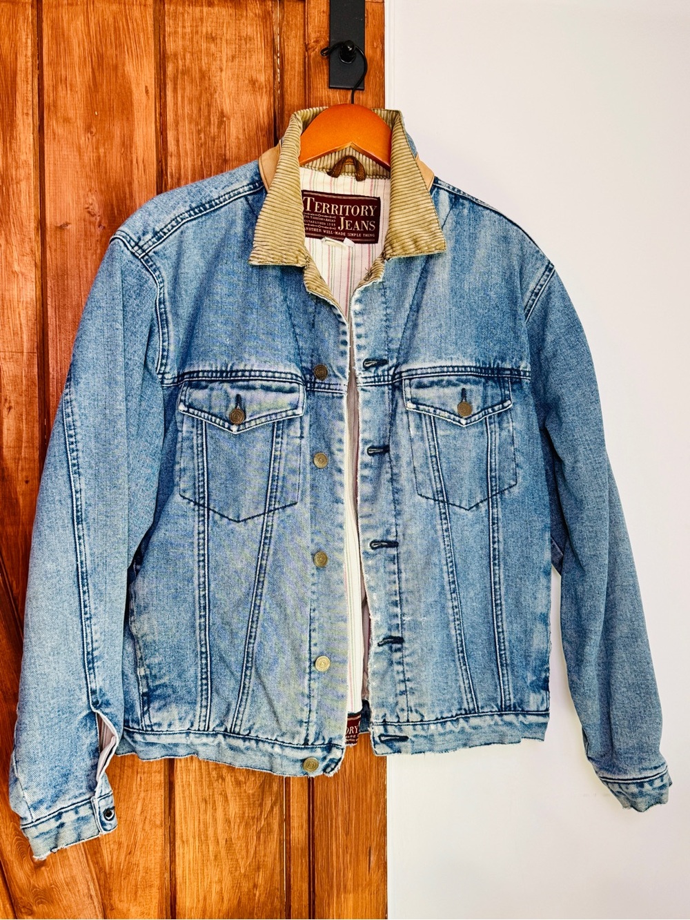 vintage 1990s Territory Ahead denim trucker jacket
